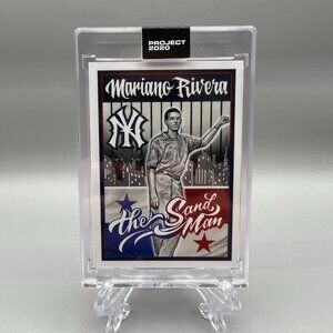 Topps Project 2020 #131 1992 Mariano Rivera Mister Cartoon Baseball Card Yankees